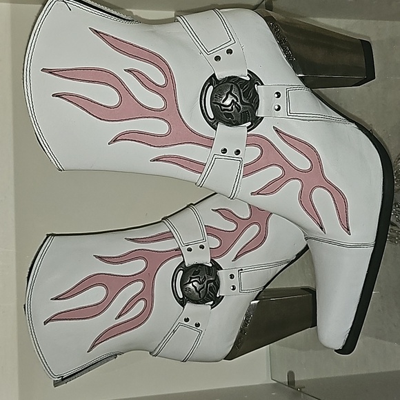 New Rock Metal Heel Boots - Picture 3 of 4